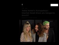 Bild zum Artikel: Als Backup-Sängerin: Heidi Klum geht mit Tokio Hotel auf Tour