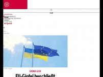 Bild zum Artikel: EU-Gipfel beschließt Beitrittsgespräche mit Ukraine und Moldau