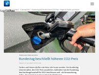 Bild zum Artikel: Bundestag beschließt höheren CO2-Preis - Folgen für Tanken und Heizen