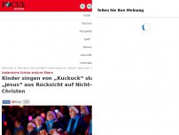 Bild zum Artikel: Italienische Schule erzürnt Eltern - Kinder singen von „Kuckuck“ statt „Jesus“ aus Rücksicht auf Nicht-Christen