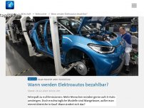 Bild zum Artikel: Wann werden Elektroautos bezahlbar?