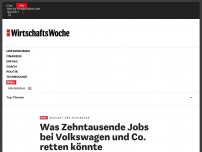 Bild zum Artikel: Zukunft der Autobauer: Was Zehntausende Jobs bei Volkswagen und Co. retten könnte