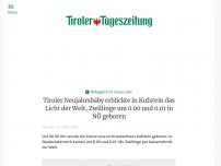 Bild zum Artikel: Doppeltes Glück: Österreichs Neujahrsbabys sind Zwillinge