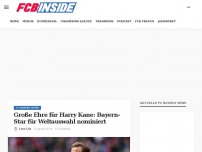 Bild zum Artikel: Große Ehre für Harry Kane: Bayern-Star für Weltauswahl nominiert
