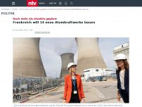 Bild zum Artikel: Noch mehr als ohnehin geplant: Frankreich will 14 neue Atomkraftwerke bauen