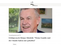 Bild zum Artikel: Erfolgscoach Ottmar Hitzfeld: 'Meine Familie und der Glaube haben mir geholfen'