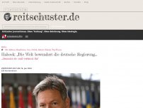 Bild zum Artikel: Habeck: „Die Welt bewundert die deutsche Regierung…