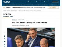 Bild zum Artikel: SPD sinkt in Forsa-Umfrage auf neuen Tiefstand