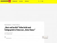 Bild zum Artikel: „Hartz und herzlich“-Selina bricht nach Schulgespräch in Tränen aus: „keine Chance“