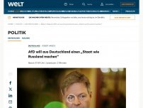 Bild zum Artikel: AfD will aus Deutschland einen „Staat wie Russland machen“