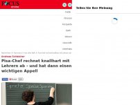 Bild zum Artikel: Andreas Schleicher - Pisa-Chef rechnet mit deutschen Lehrern ab: „Ich habe, ganz ehrlich, wenig Verständnis“