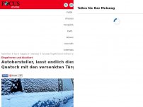 Bild zum Artikel: Eingefroren und blockiert - Autohersteller, lasst endlich diesen Quatsch mit den versenkten Türgriffen!