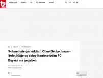 Bild zum Artikel: Schweinsteiger erklärt: Ohne Beckenbauer-Sohn hätte es seine Karriere beim FC Bayern nie gegeben