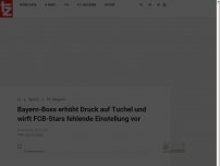 Bild zum Artikel: Bayern-Boss erhöht Druck auf Tuchel und wirft FCB-Stars fehlende Einstellung vor