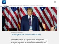 Bild zum Artikel: Vorwahlen der Republikaner: Prognosen sehen Trump in New Hampshire vor Haley