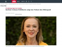 Bild zum Artikel: 63-Jährige legt Amt nieder: Berliner Grünen-Politikerin zeigt Hitlergruß