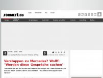Bild zum Artikel: Verstappen zu Mercedes? Wolff: 'Werden diese Gespräche suchen'