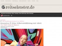 Bild zum Artikel: Generation Z: lieber Selbstverwirklichung statt Arbeit