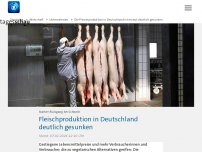 Bild zum Artikel: Die Fleischproduktion in Deutschland ist erneut deutlich gesunken