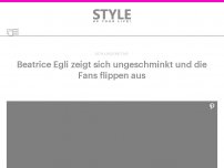 Bild zum Artikel: Beatrice Egli zeigt sich ungeschminkt und die Fans flippen aus