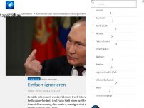 Bild zum Artikel: Kommentar zum Putin-Interview: Einfach ignorieren