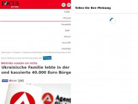 Bild zum Artikel: Behörden wussten von nichts - Ukrainische Familie lebte in der Heimat und kassierte 40.000 Euro Bürgergeld