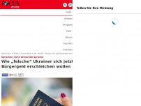 Bild zum Artikel: Sprechen nicht einmal die Sprache - Wie „falsche“ Ukrainer sich jetzt Bürgergeld erschleichen wollen