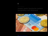 Bild zum Artikel: Immer mehr Deutsche zahlen bargeldlos - Girocard wird beliebter